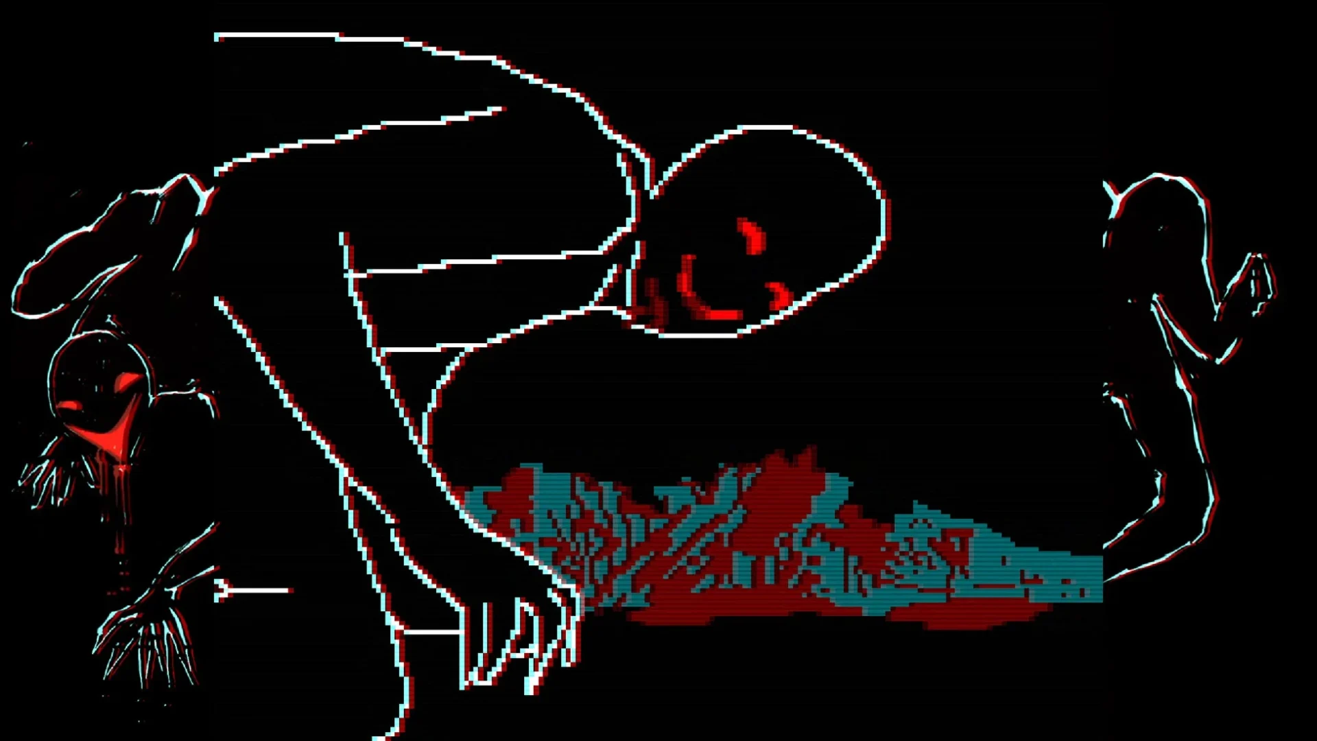 FAITH: The Unholy Trinity 不気味な敵キャラクターのゲーム画面