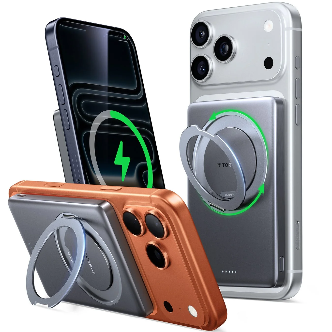 充電しながら立てかけられる！　スタンド一体型モバイルバッテリー「MiniMag Ostand」発売