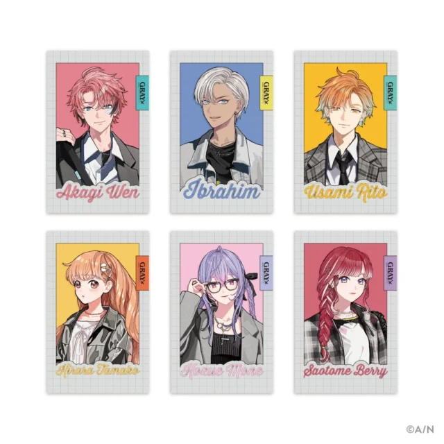 「GRAY×ACCENT」ランダムチェキ風カード6種