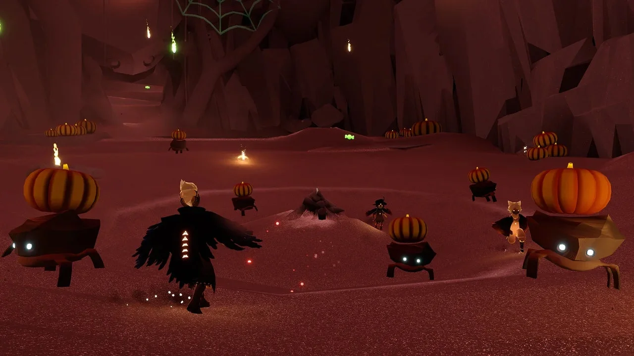 カチカチ蟹穴でかぼちゃ蟹と戯れる星の子どもたち