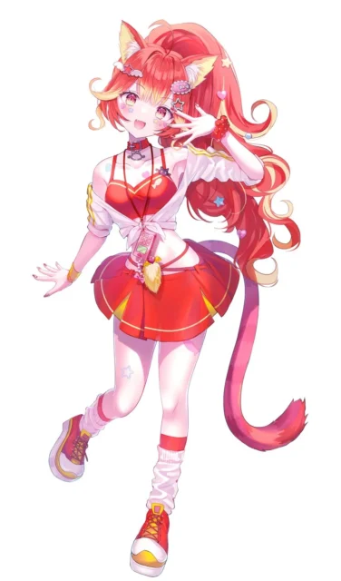 VTuber若魔陽エルの全身イラスト