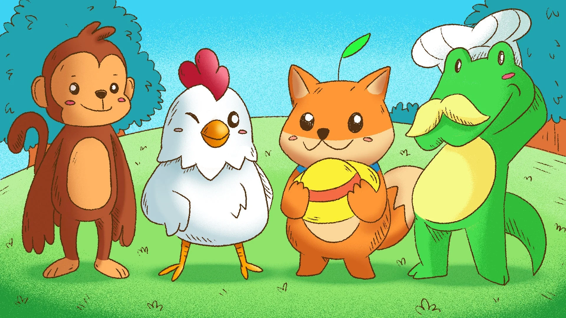 ゲームに登場する個性豊かな動物キャラクターたち