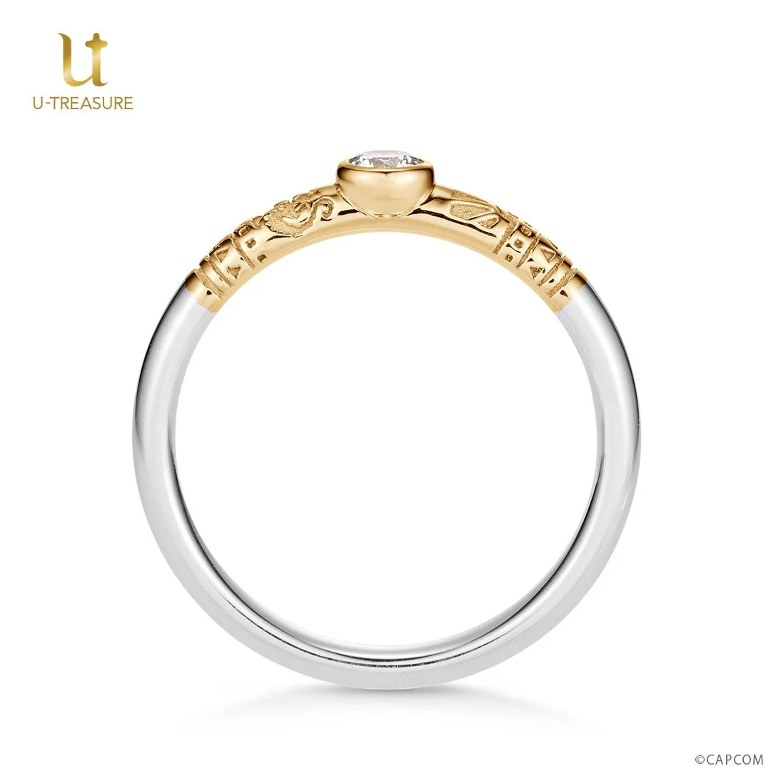 「アルシュベルド」モデルの婚約指輪(側面)