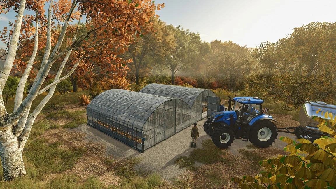 『Farming Simulator 25』で利用できる温室と農機
