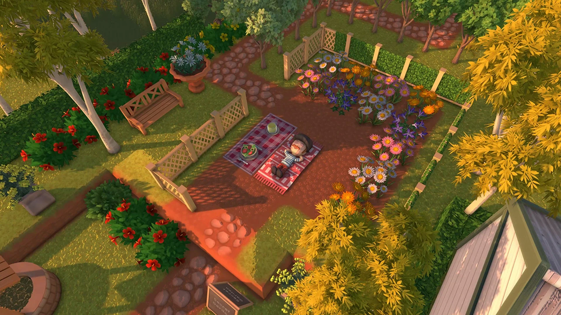 『Dinkum』ゲーム内でピクニックを楽しむ様子