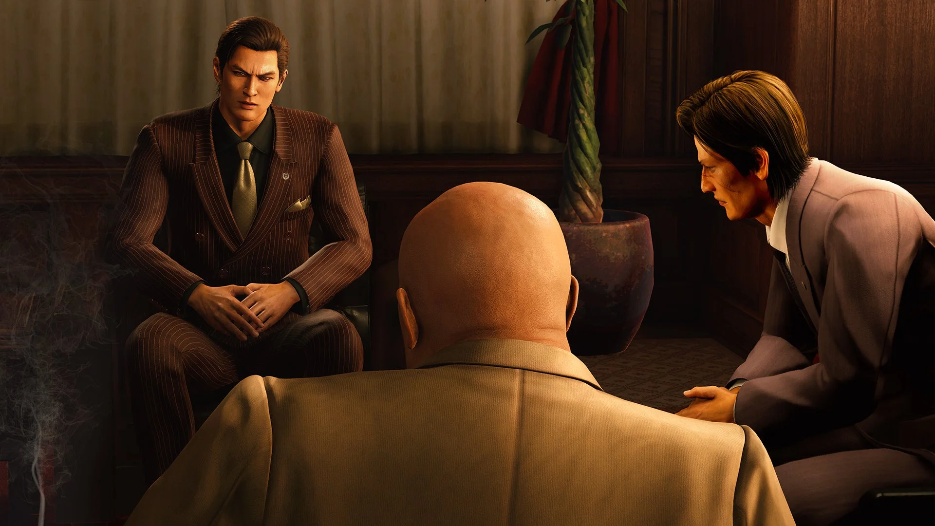 東城会の大幹部たちが集まる会議風景