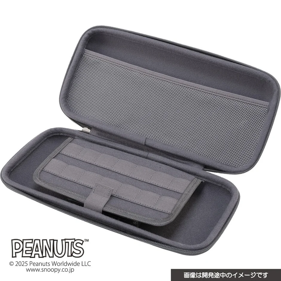 スヌーピーポーチ(Switch2用)の内部構造と収納ポケット