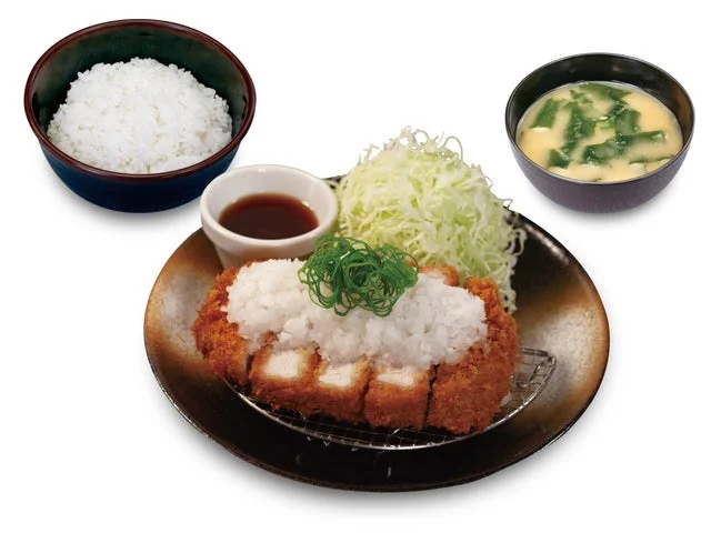 松のやの超厚切り鬼おろしポン酢ロースかつ定食