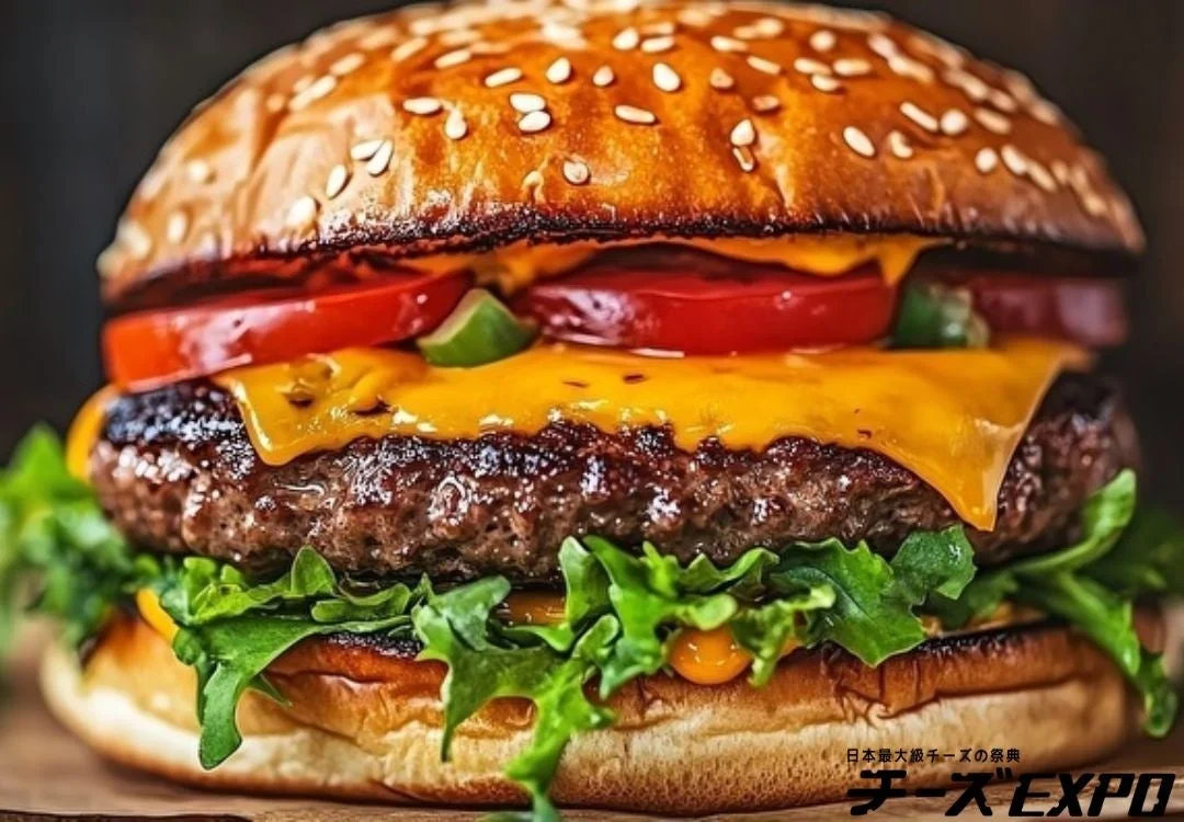 とろけるチーズとパテが食欲をそそるチーズバーガー