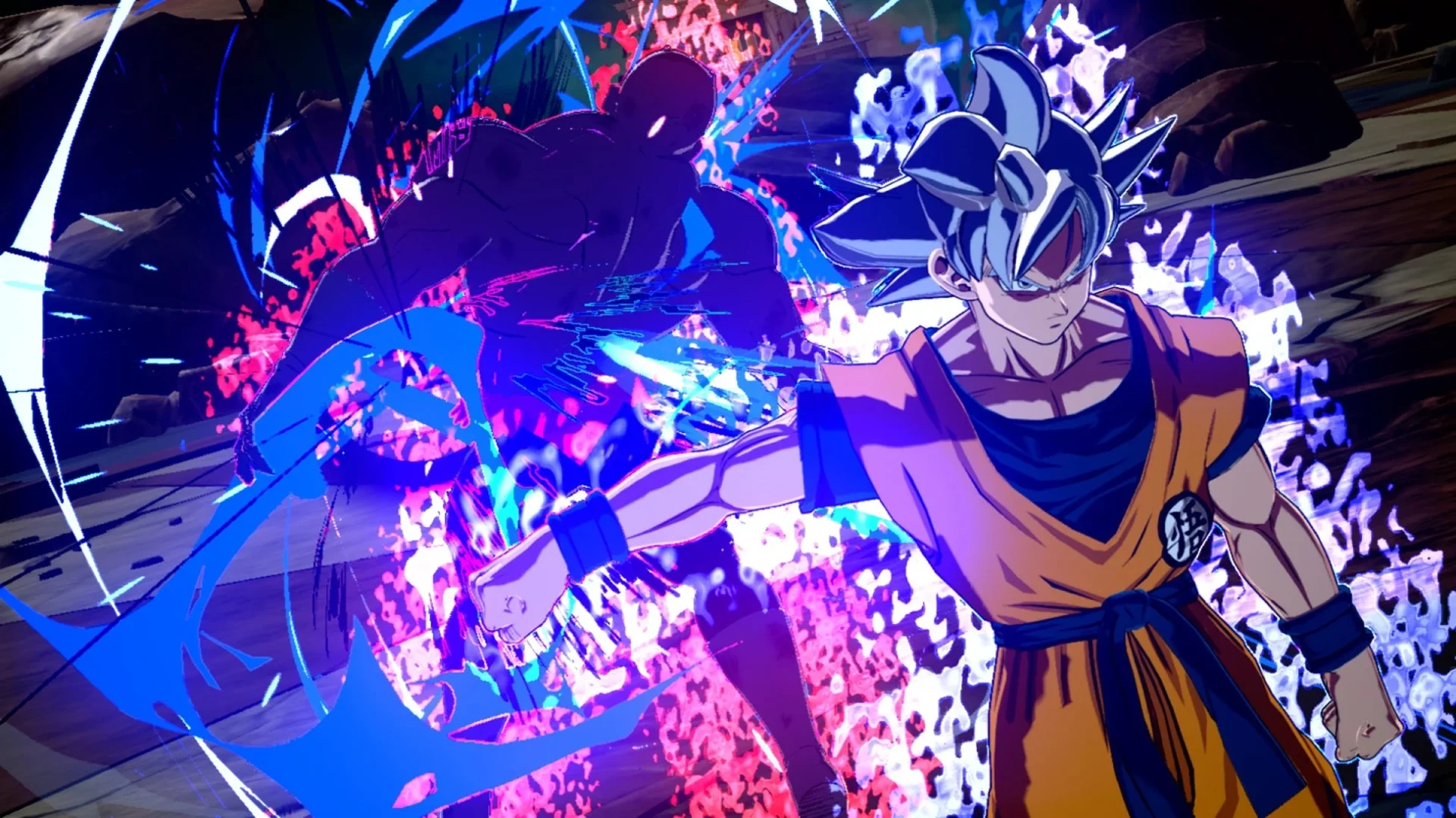 孫悟空とジレンの激しいバトルシーン