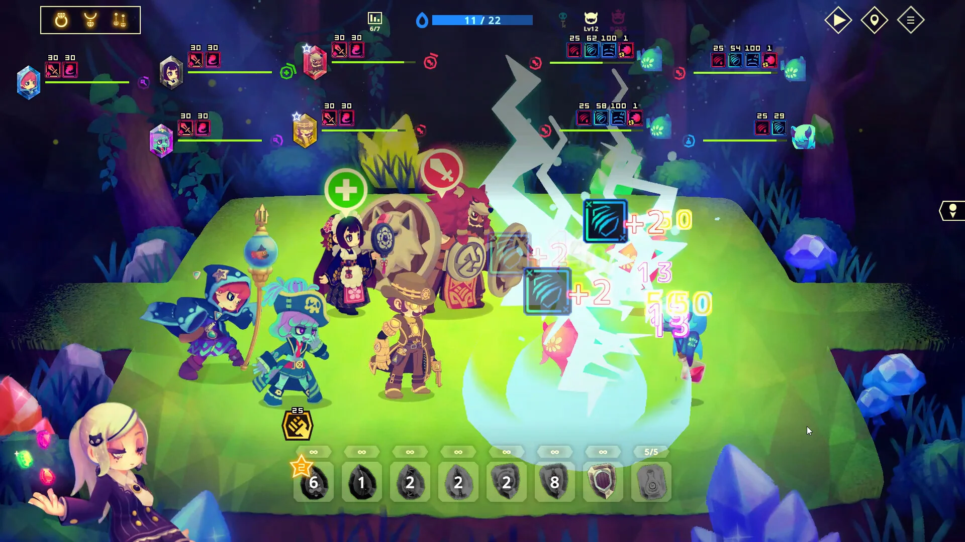 『ビビッドワールド』リリース！　前作『ビビッドナイト』に続く宝石術パーティ構築型ローグライク、10％オフセール中