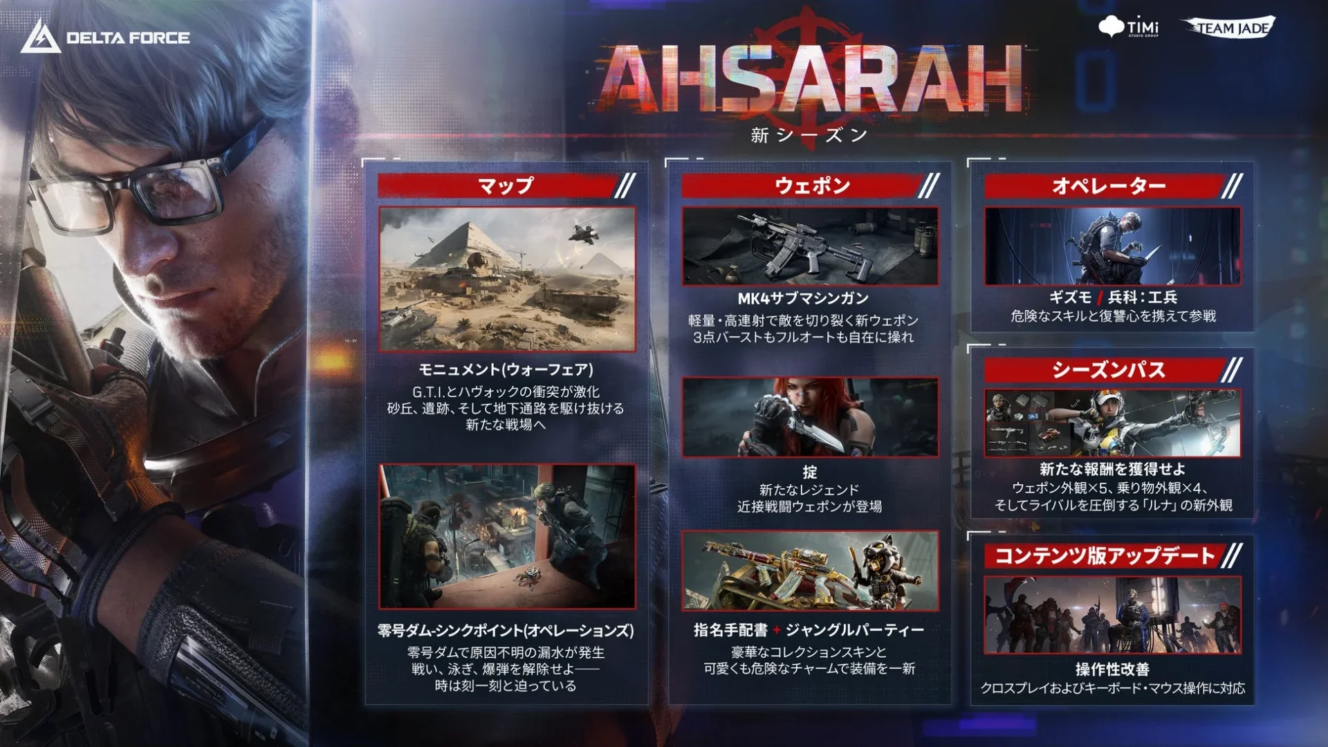 Delta Force新シーズン「アサラ」の主要コンテンツ一覧