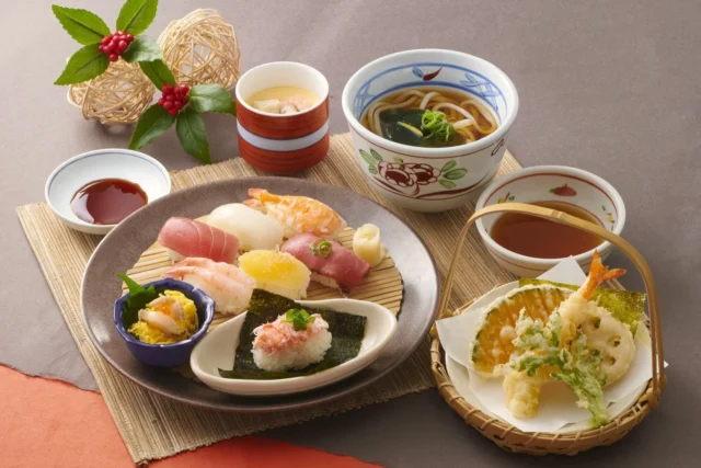 和食さとの冬フェア限定メニュー「季節のすし和膳＜冬＞」