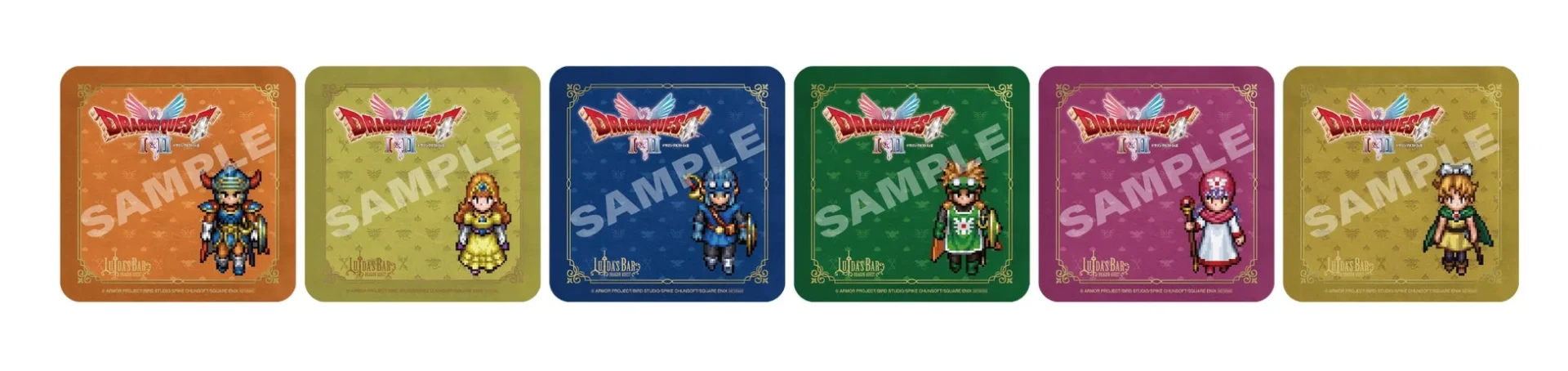 ご注文特典のドラゴンクエストI&IIオリジナルコースター全6種