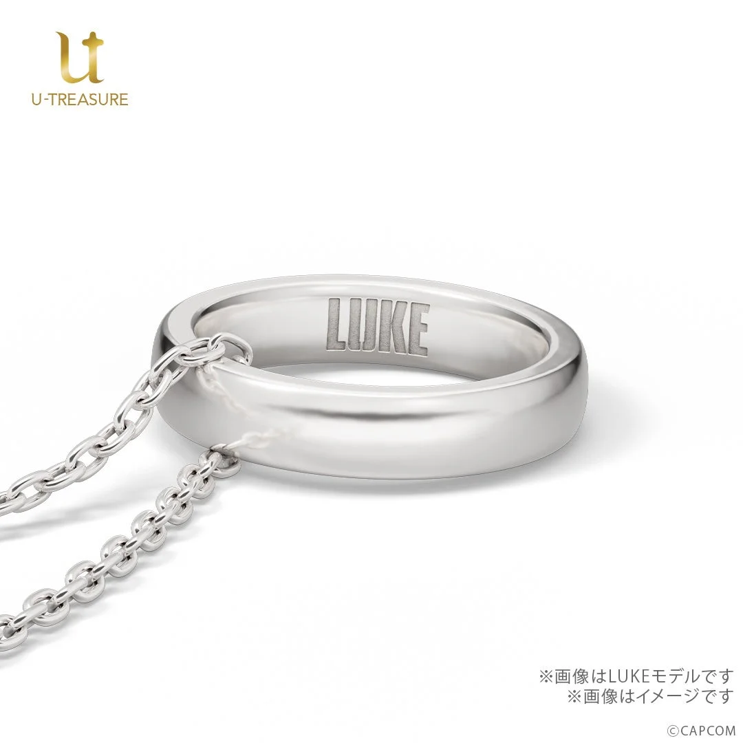 ストリートファイター6 ルークモデルのリングネックレス刻印「LUKE」