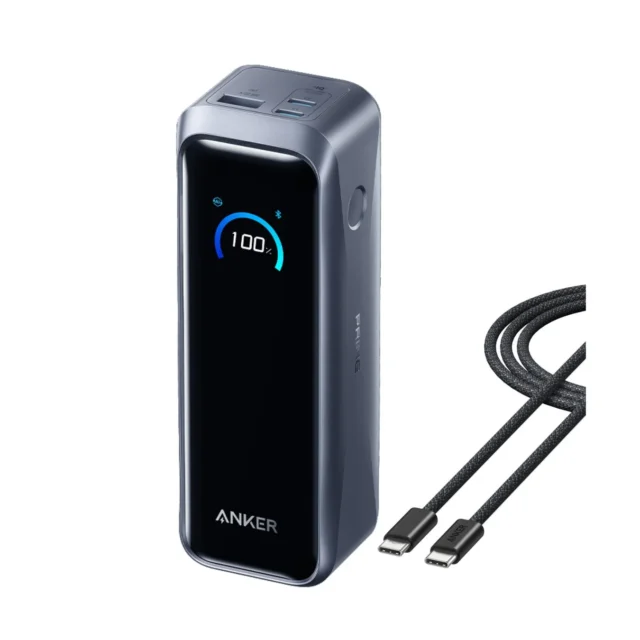Anker Prime Power Bank（20100mAh, 220W）と充電ケーブル