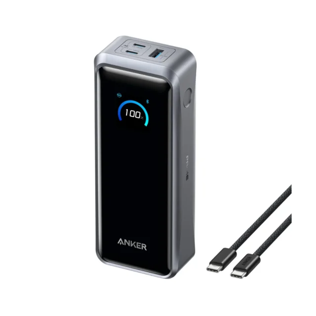 Anker Prime Power Bank（26250mAh, 300W）と充電ケーブル