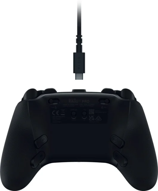 Razer Raiju V3 Proブラックモデルの背面