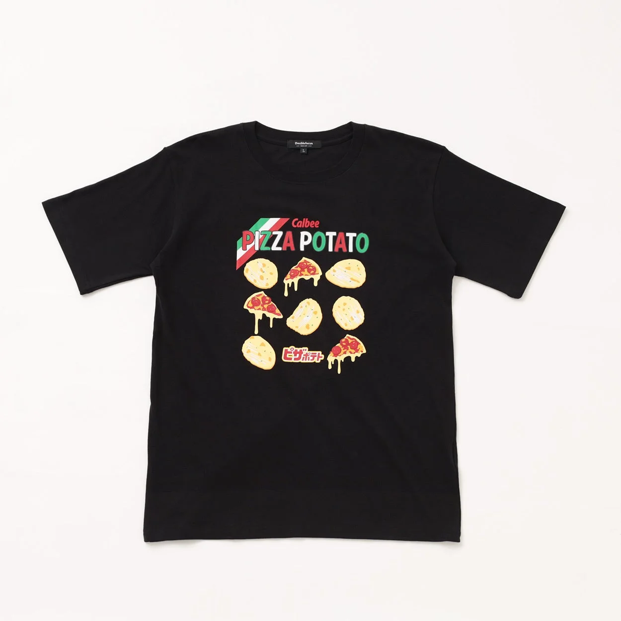 カルビーピザポテトデザインの復刻企業コラボTシャツ
