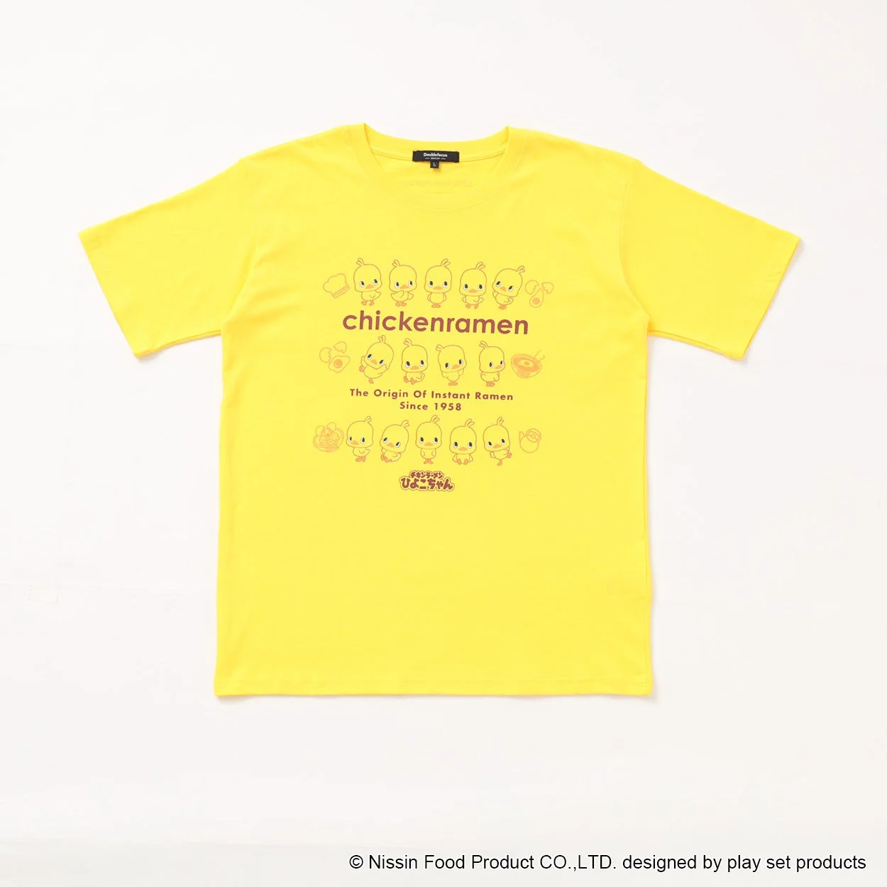 日清食品チキンラーメン（ひよこちゃん）前面デザインTシャツ