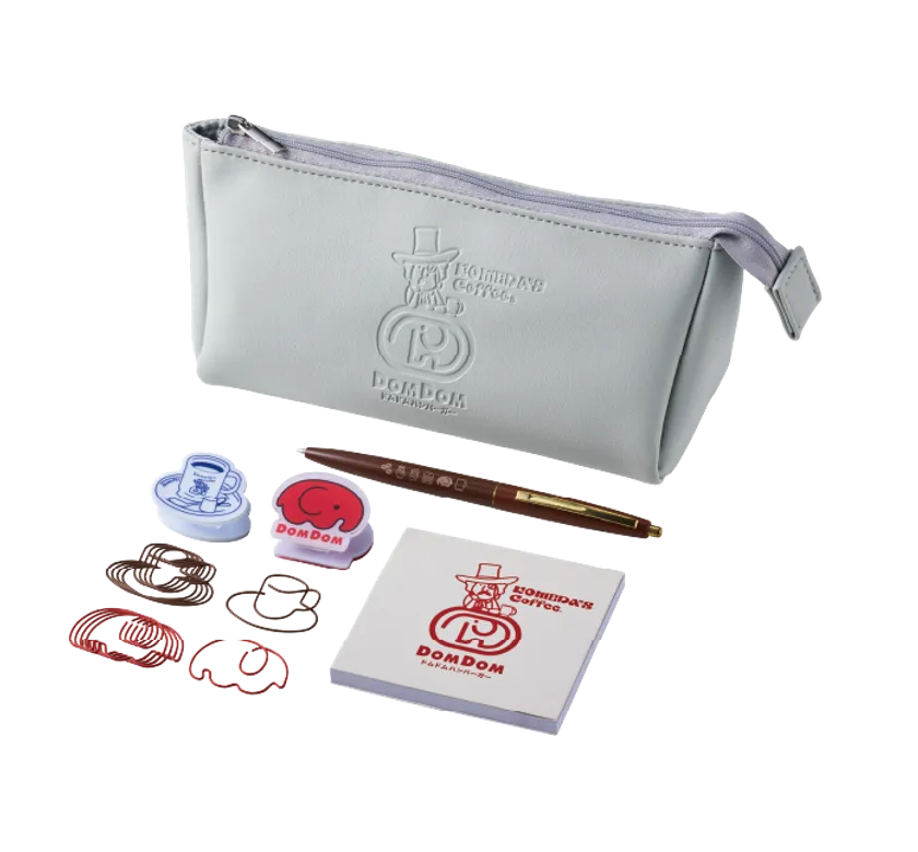 コメ宝くじ2等景品「コメダ×ドムドムオリジナル文具セット」