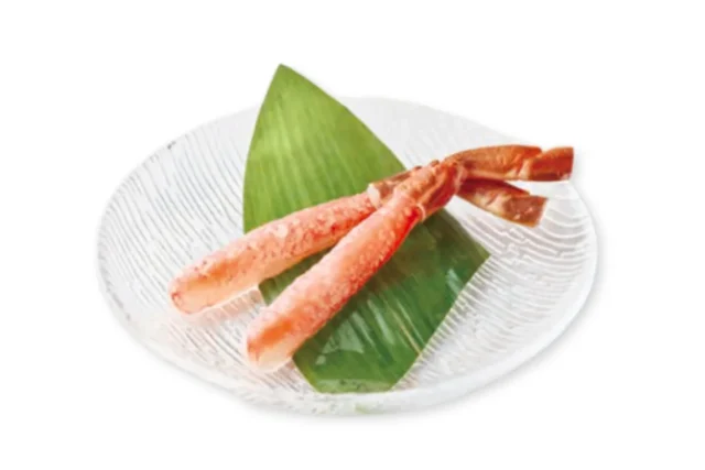 ずわい蟹2本の皿盛り