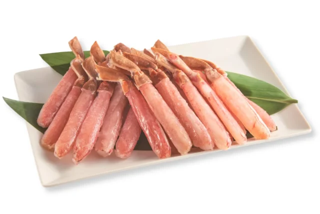 ずわい蟹20本セットの皿盛り