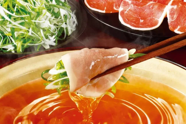 初代極みだしで楽しむ鴨しゃぶ鍋