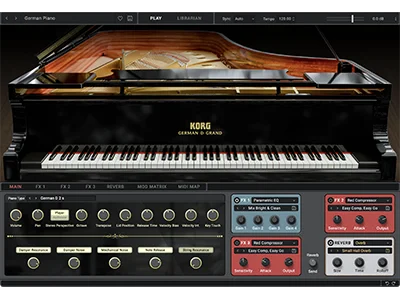 KORG Collection 6に含まれるSGX-2のソフトウェアUI画面