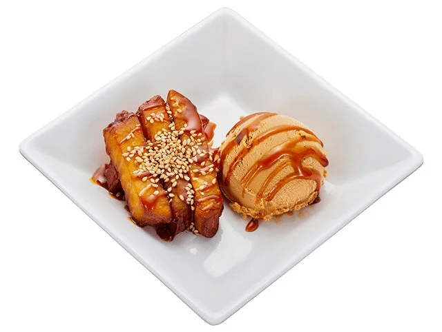 かっぱ寿司 ごちCAFE 蜜おさつと醤油キャラメルアイス