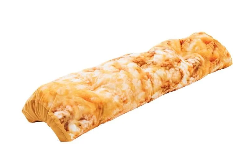 ほっともっとの人気メニュー「ちくわ天」の形をした巨大クッション。