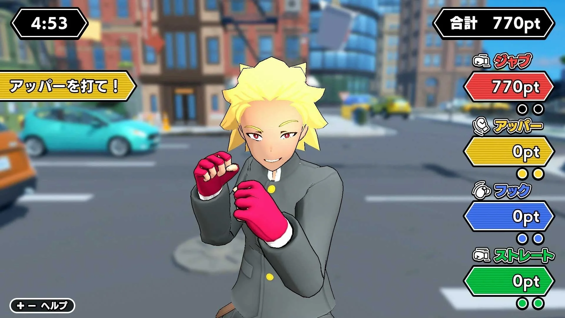 スコアアタックモードのゲームプレイ画面