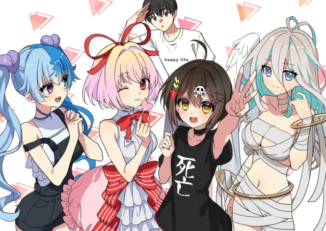 『全力回避フラグちゃん!』のキャラクター集合イラスト