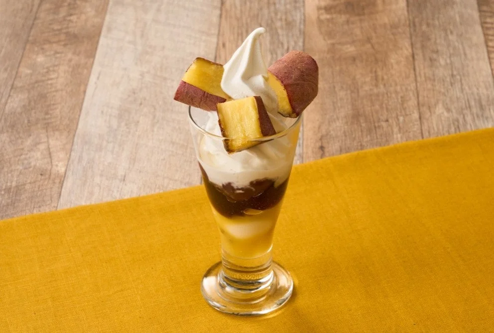 夢庵「ひんやり焼き芋のソフトパルフェ」