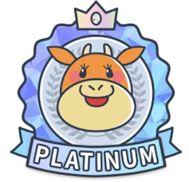 松屋アプリ会員ランク「プラチナ」のアイコン