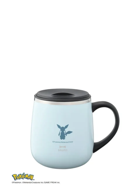 グレイシアデザインの蓋つきステンレスマグ short ブルー