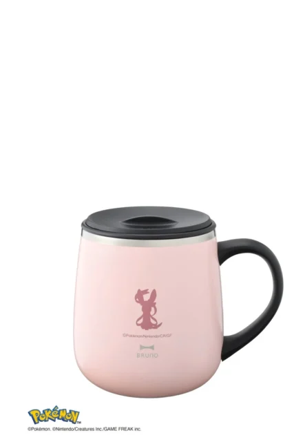 ニンフィアデザインの蓋つきステンレスマグ short ピンク