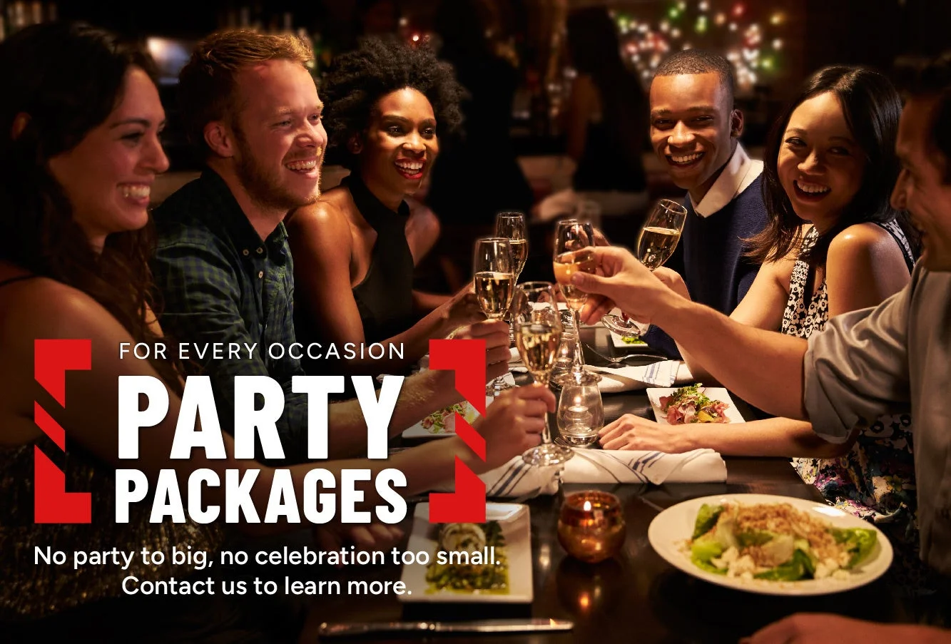 TGIフライデーズでパーティーを楽しむ人々の様子