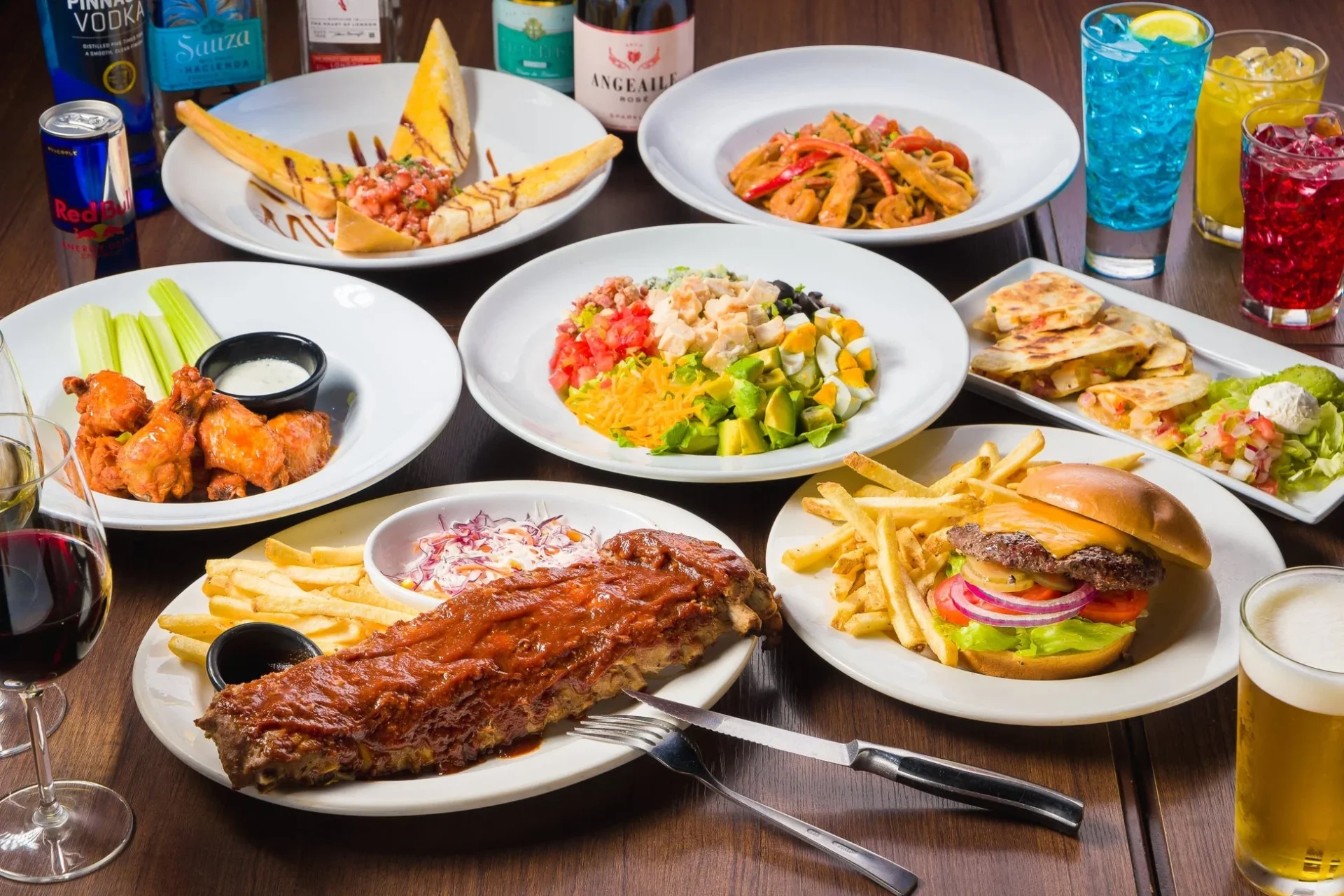 グレイトパーティーコースの豪華な料理ラインナップ