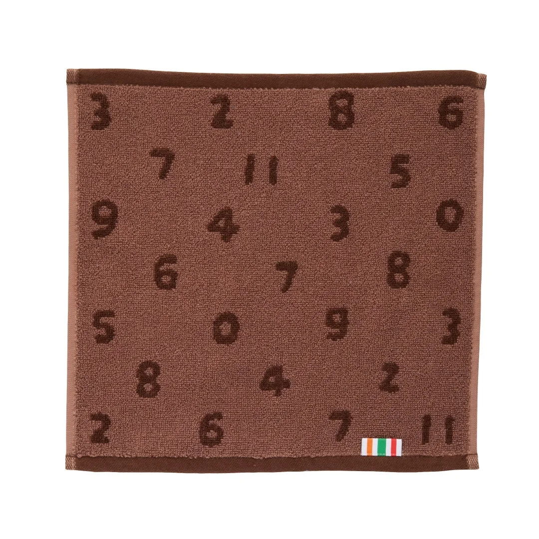 SOU・SOUコラボの茶色ジャガードハンドタオル