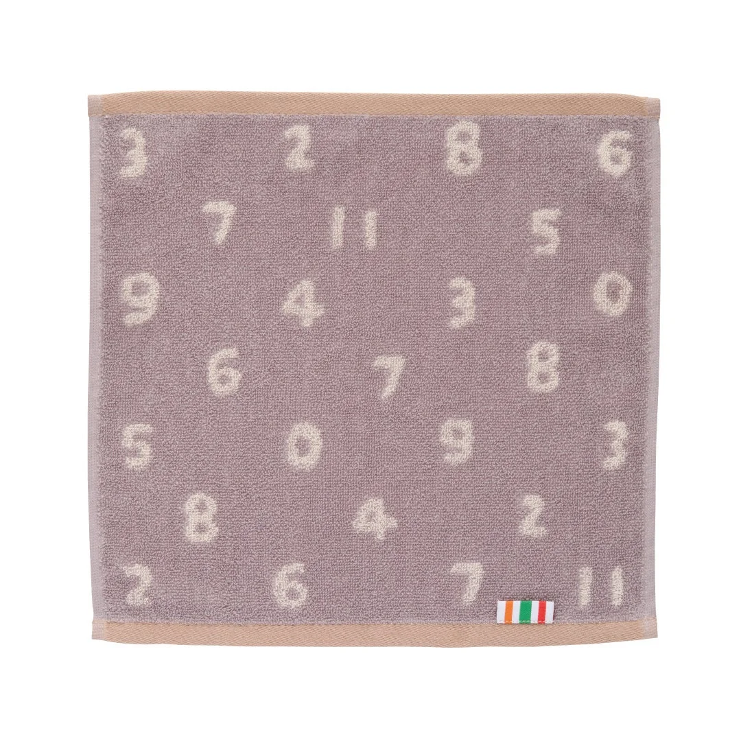 SOU・SOUコラボのグレー色ジャガードハンドタオル