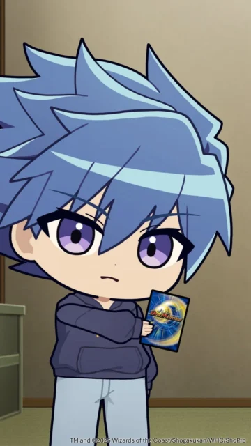 ショートアニメに登場する斬札ウィンのデフォルメイラスト。