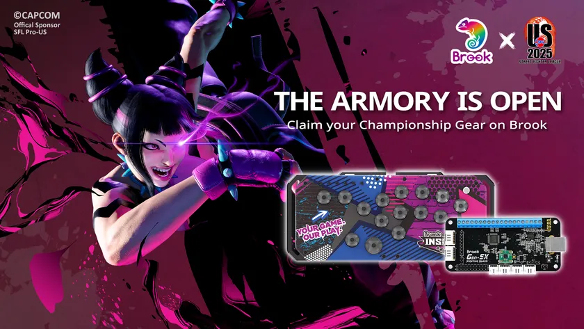 ストリートファイターのジュリとBROOK Fighter STARBURST、GEN-5X基板