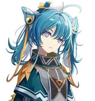 純粋な若き魔法使いゼータのキャラクターイラスト