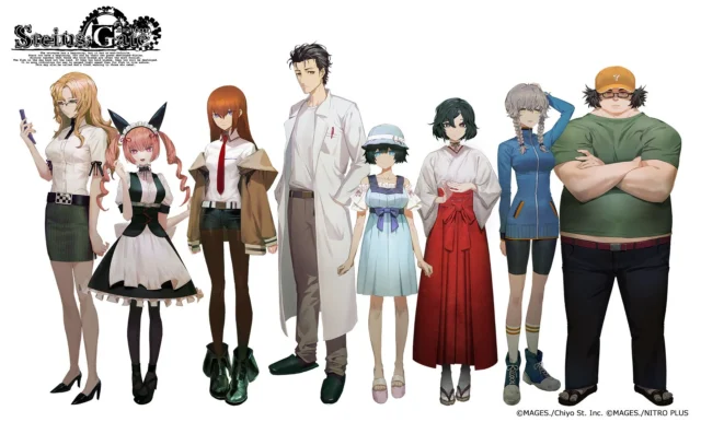『STEINS;GATE RE:BOOT』に登場するhuke氏デザインの主要キャラクター8人