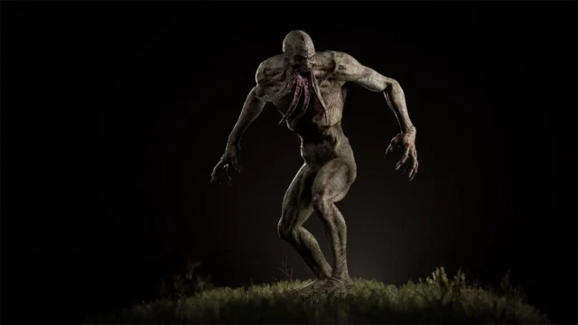 透明化能力を持つミュータント「ブラッドサッカー」の全身像