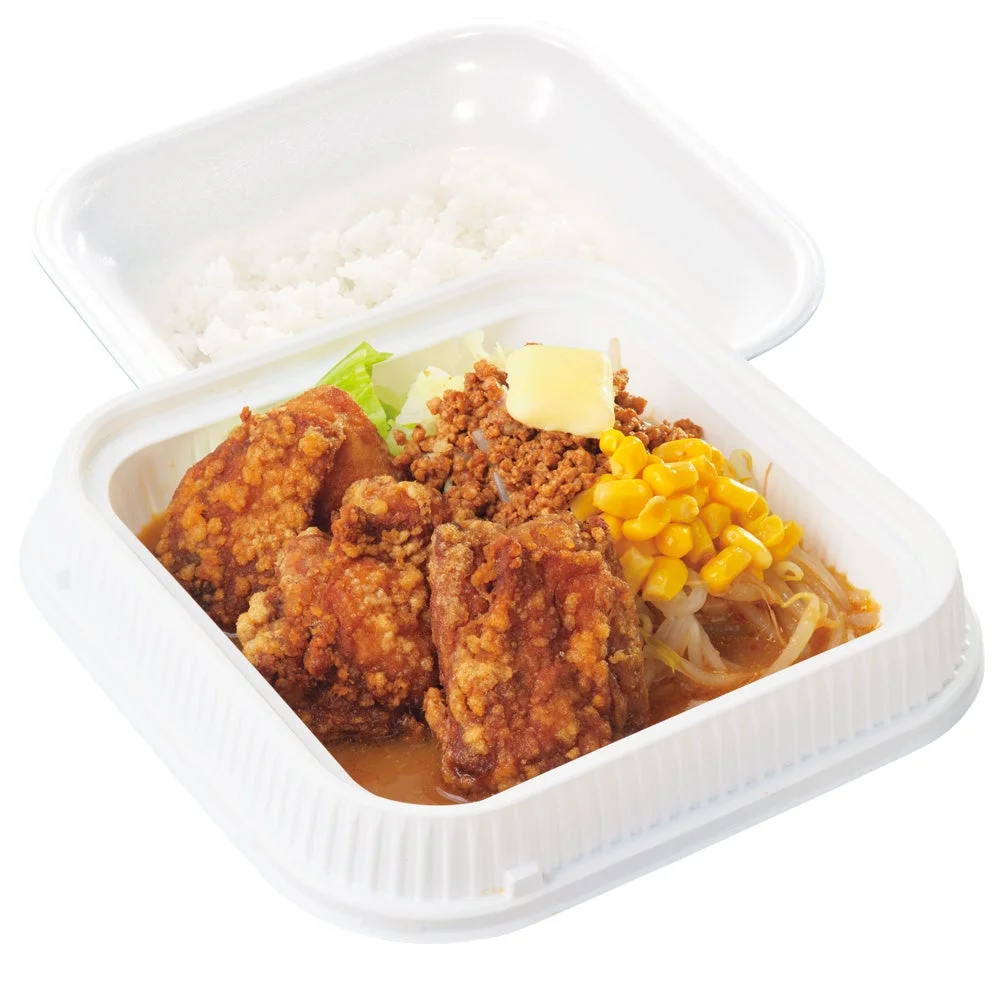 からやま にんにく味噌からあげの味噌バター盛り弁当