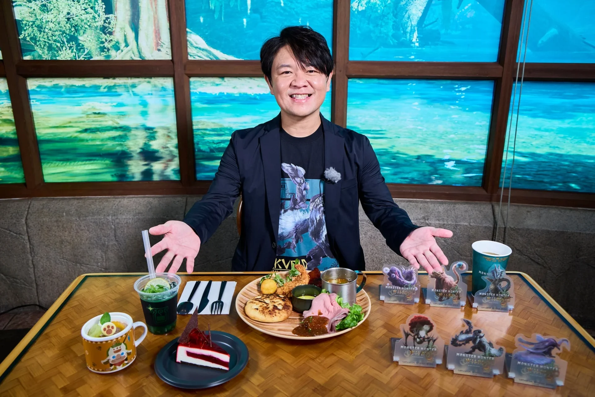 「モンスターハンター」シリーズプロデューサー辻本良三さんとレストランの料理