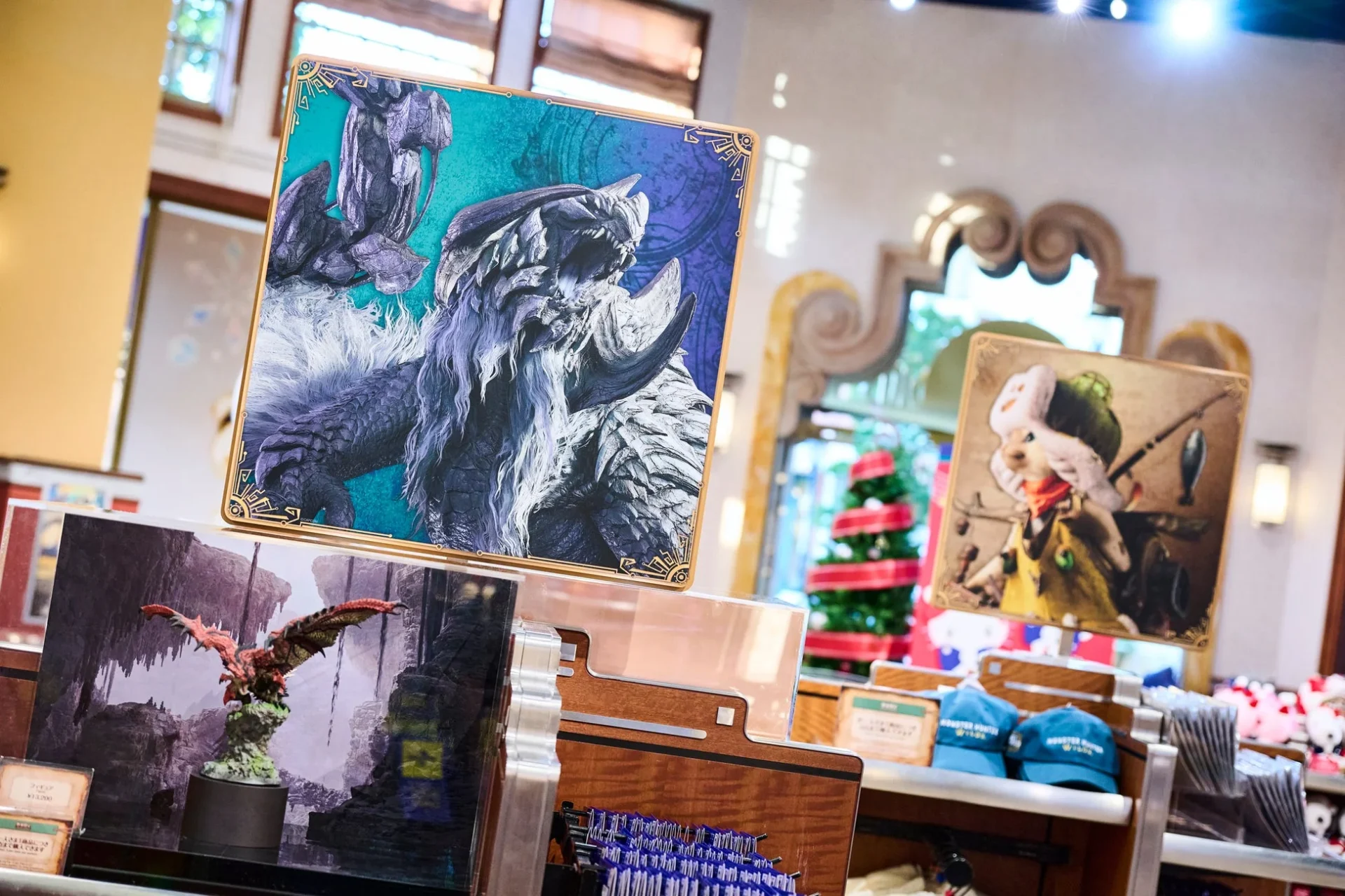 ユニバーサル・スタジオ・ジャパンで販売される「モンスターハンターワイルズ」関連グッズ