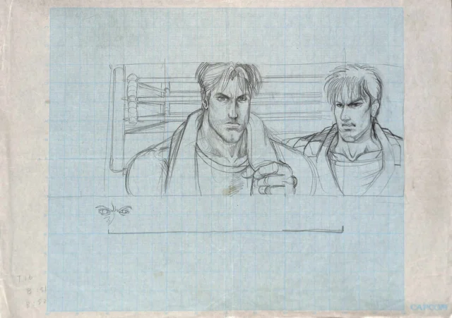 ファイナルファイトシリーズのキャラクターラフスケッチ